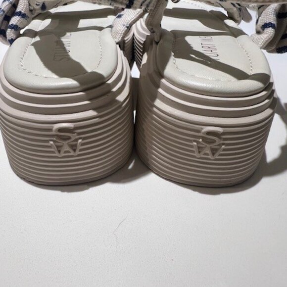 Stuart Weitzman Striped Sofia Nolita Sandal - Size 7 - Picture 9 of 9